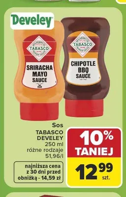 Sos Tabasco Sriracha Mayo promocja w Carrefour