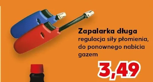 Zapalarka długa regulacja siły płomienia do ponownego nabicia gazem promocja w Kaufland