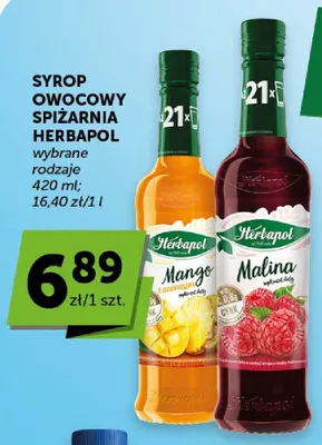 Syrop owocowy Herbapol Spiżarnia Malina promocja w Euro Sklep