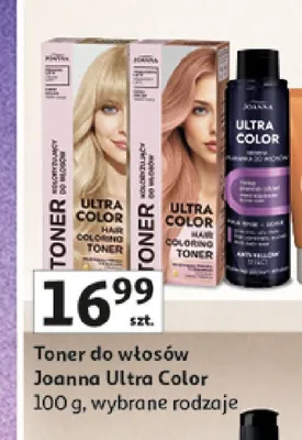 Toner do włosów Joanna Ultra Color promocja w Auchan