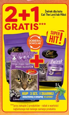 Żwirek dla kota Miluś promocja w POLOmarket