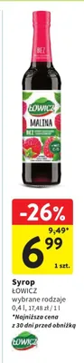 Syrop wybrane rodzaje promocja w Intermarche