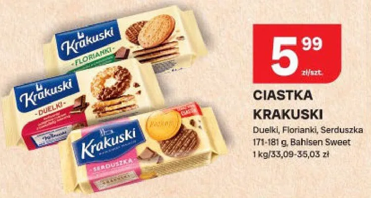 Ciastka Duelki, Floriańki, Serduszka promocja w Chorten