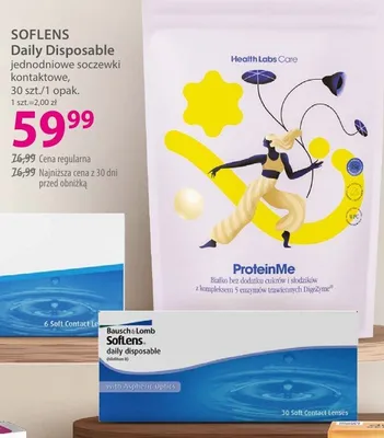 Jednodniowe soczewki kontaktowe SofLens Daily Disposable promocja w Hebe