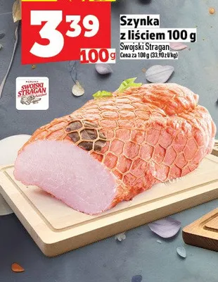 Szynka s liściem 100 g promocja w TOPAZ