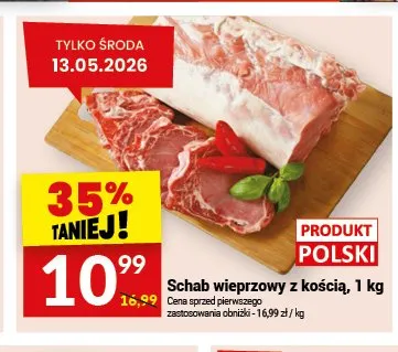 Schab wieprzowy z kością polski promocja w Twój Market