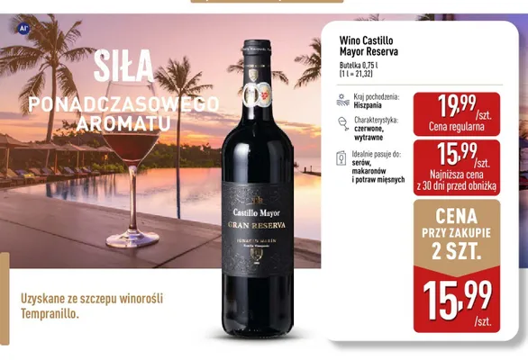 Wino Castillo Mayor Reserva promocja w Aldi