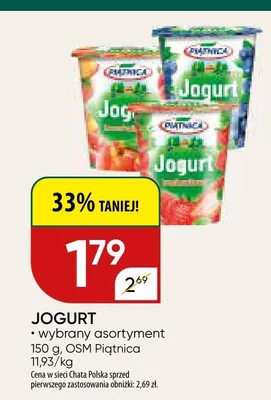 Jogurt promocja w Chata Polska