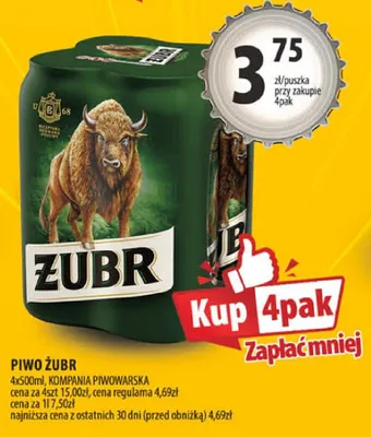 Piwo Żubr promocja w Arhelan