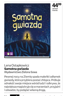 Książka Samotna gwiazda Zielona Sowa promocja w Empik