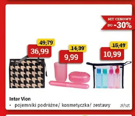 Zestaw pojemników podróżnych Inter Vion promocja w Drogeria Kosmyk