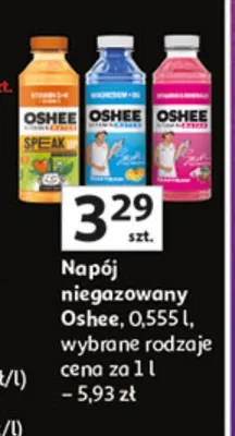 Napój niegazowany Oshee promocja w Auchan