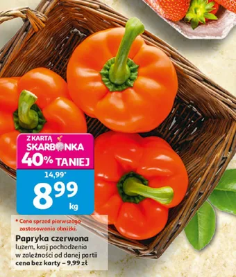 Papryka czerwona promocja w Auchan