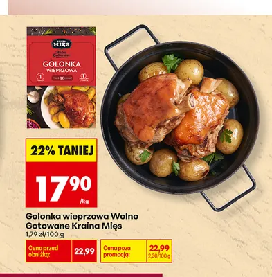 Golonka wieprzowa Wolno Gotowane Kraina Mięs promocja w Biedronka