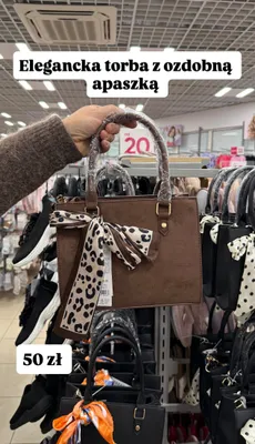 Elegancka torba z ozdobną apaszką promocja w Pepco