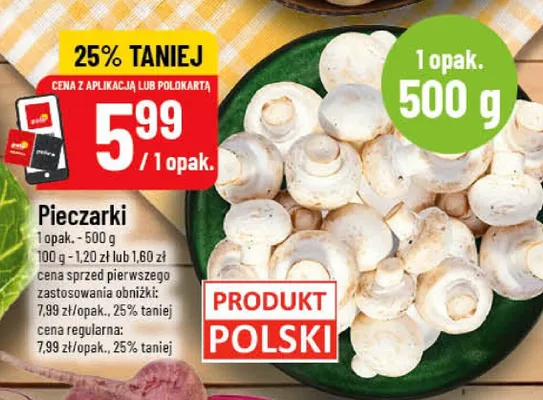 Pieczarki promocja w POLOmarket