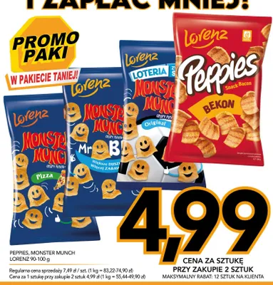 Chrupki Lorenz Monster Munch Original promocja w Kupiec