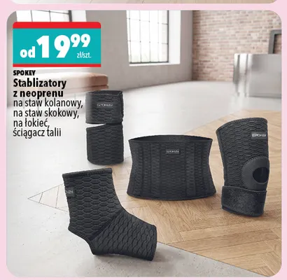 Stabilizator z neoprenu na staw skokowy Spokey promocja w Biedronka Home