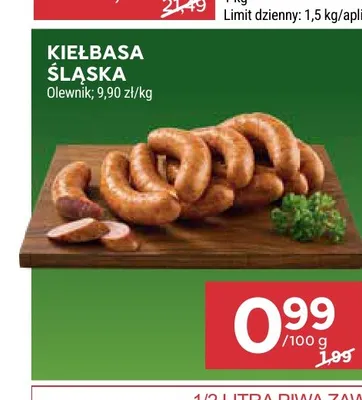 Kiełbasa śląska Olewnik promocja w Stokrotka