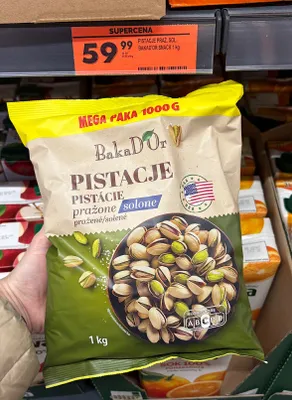 Pistacje prażone solone promocja w Biedronka
