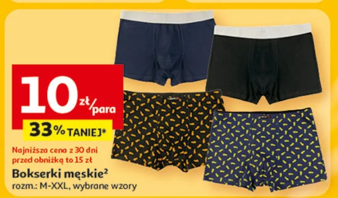 Bokserki męskie promocja w Auchan