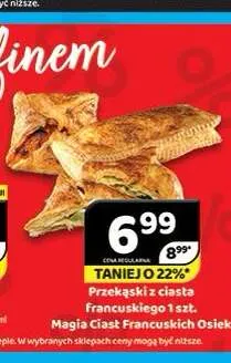 Przekąski z ciasta francuskiego Magia Ciast Francuskich Osiek promocja w Delfin