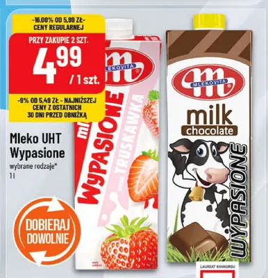 Mleko UHT Wypasione promocja w POLOmarket