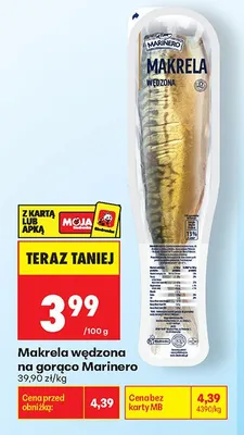Makrela wędzona na gorąco Marinero promocja w Biedronka