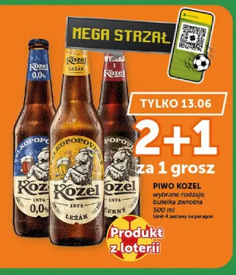 Piwo Kozel Černý promocja w Euro Sklep