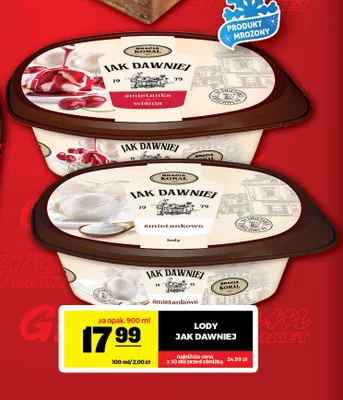 Lody śmietankowe Bracia Koral Jak Dawniej promocja w Gram Market
