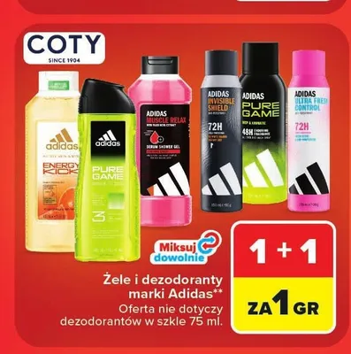 Żel pod prysznic Adidas Energy Kick promocja w Carrefour