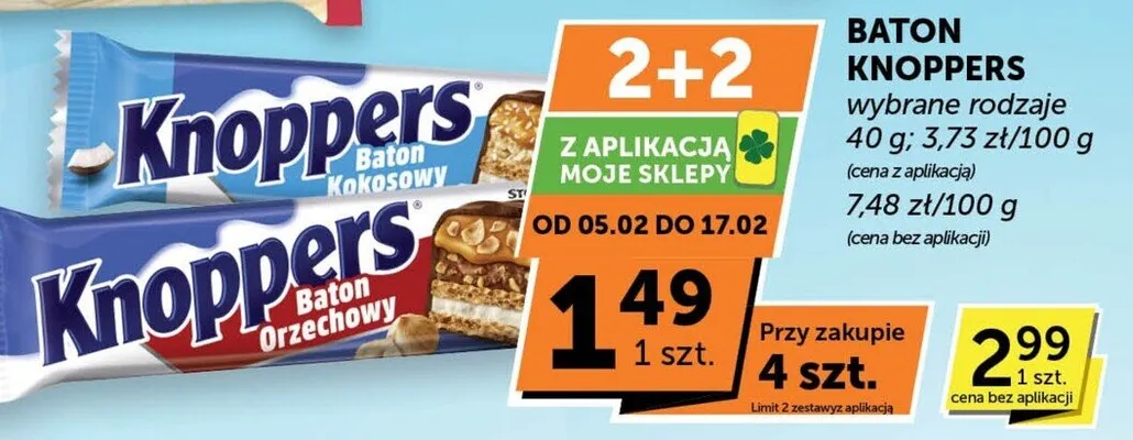 Baton Knoppers promocja w Euro Sklep