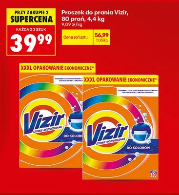 Proszek do prania Vizir promocja w Biedronka