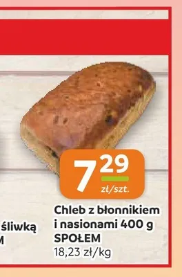 Chleb z błonnikiem i nasionami Społem promocja w Społem Częstochowa