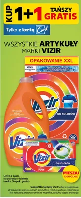 Wszystkie produkty 1+1 GRATIS Vizir promocja w Kaufland