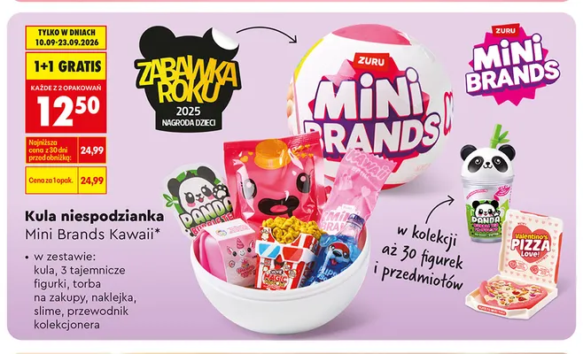 Kula niespodzianka Mini Brands Kawaii promocja w Biedronka
