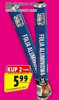 Folia aluminiowa 20m 1 szt. promocja w Prim Market