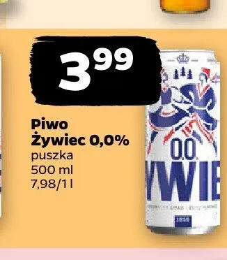 Piwo bezalkoholowe Żywiec promocja w Netto