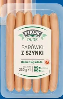 Parówki z szynki Pikok Pure promocja w Lidl
