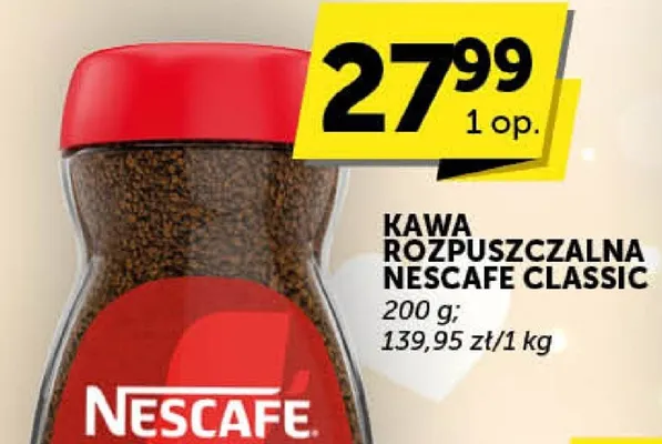 Kawa rozpuszczalna Nescafe Classic promocja w Groszek
