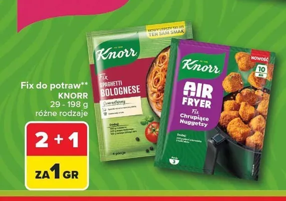 Fix do potraw Knorr Air Fryer Chrupiące Nuggets promocja w Carrefour Market