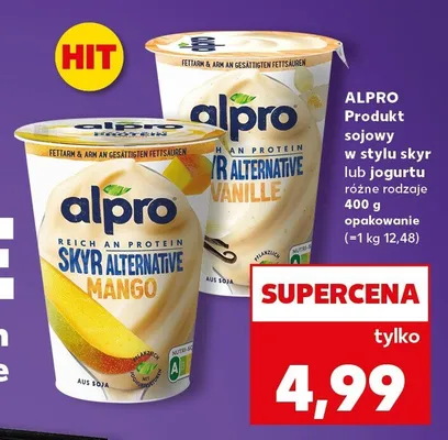 Produkt sojowy Alpro Skyr Alternative Mango promocja w Kaufland
