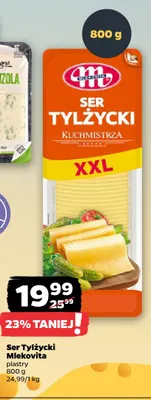 Ser tylżycki w plastrach Mlekovita promocja w Netto