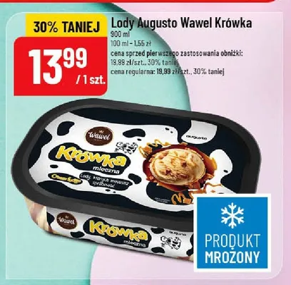 Lody Augusto Wawel Krówka mleczna promocja w POLOmarket