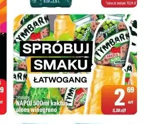 Napój Tymbark kaktus aloes winogrono promocja w Tomi Markt