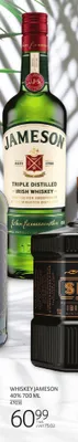 Whiskey Jameson 40% promocja w Selgros
