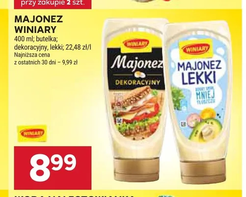Majonez dekoracyjny Winiary promocja w Stokrotka