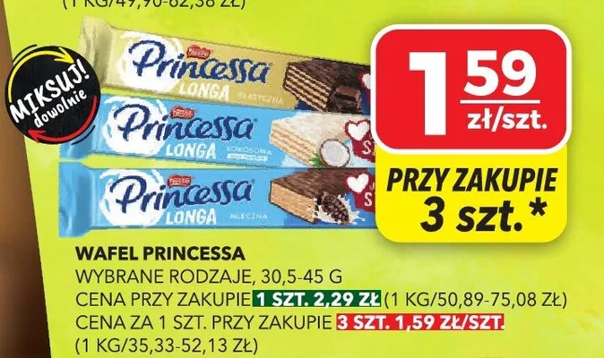 Wafel różne rodzaje promocja w Top Market