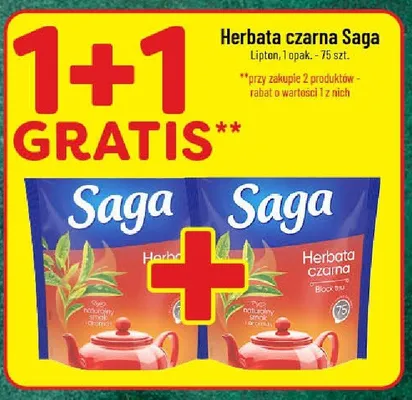 Herbata czarna Saga promocja w POLOmarket