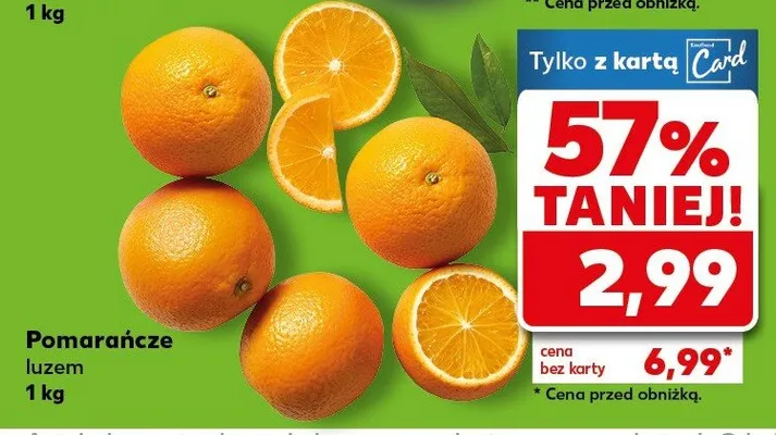 Pomarańcze luzem promocja w Kaufland